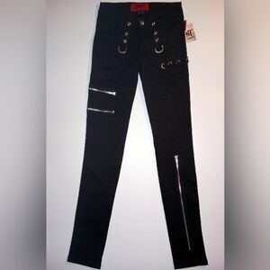 Tripp Nyc Hot Topic Ring Zipper Pants Size 0